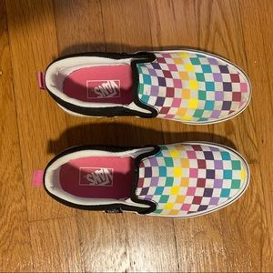 Kids Vans Checkboard Slip-Ons